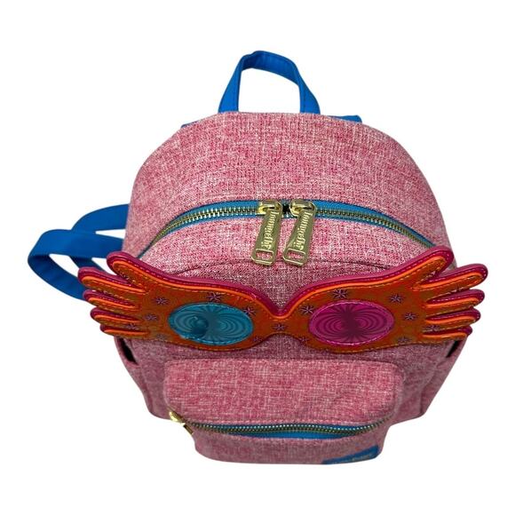 Loungefly Harry Potter Luna Lovegood Glasses Mini Backpack Pink Blue